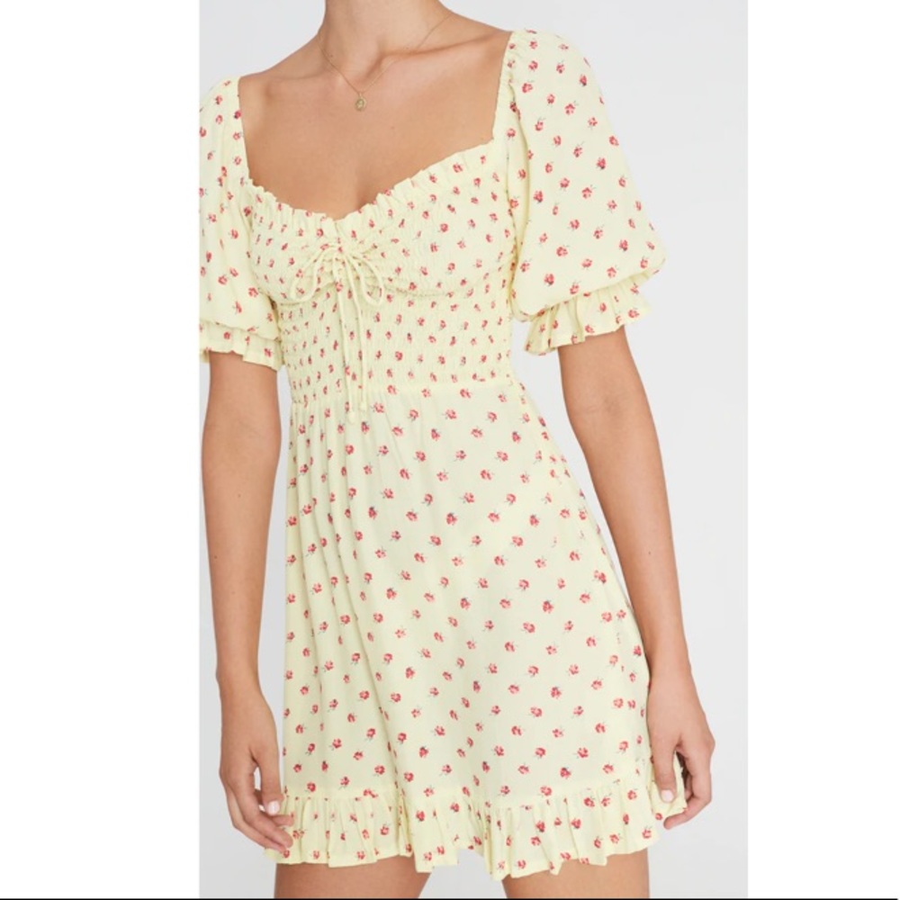 Sage mini dress Santa Nadia floral print